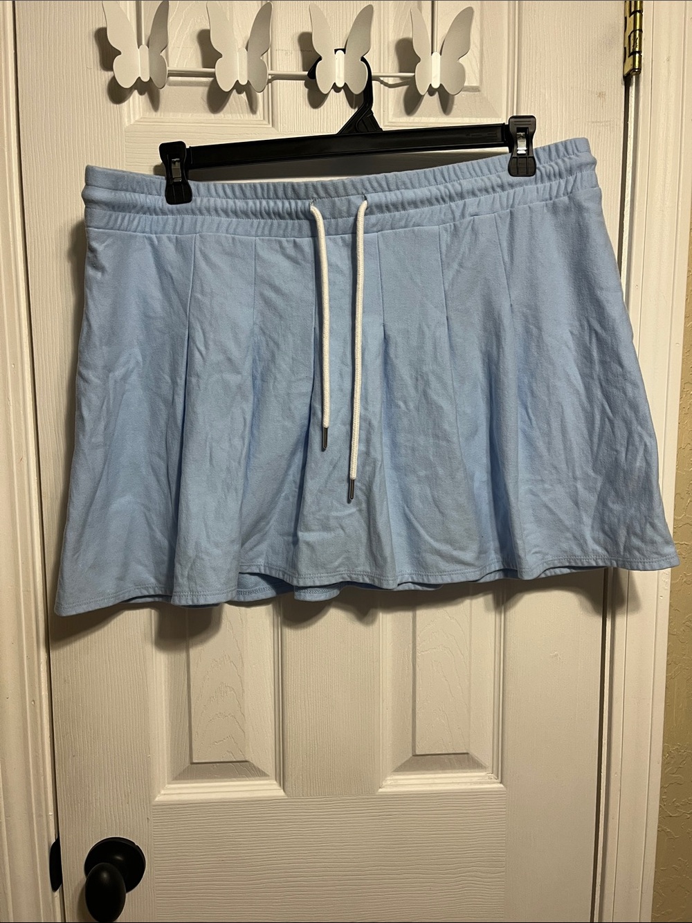 No Boundaries Light Blue Men’s Athletic Shorts with Drawstring